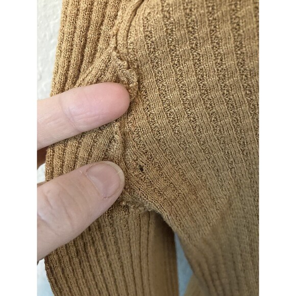 Lovers and Friends Cropped Waffle Hoodie Womens Size Small Distressed - Picture 5 of 8